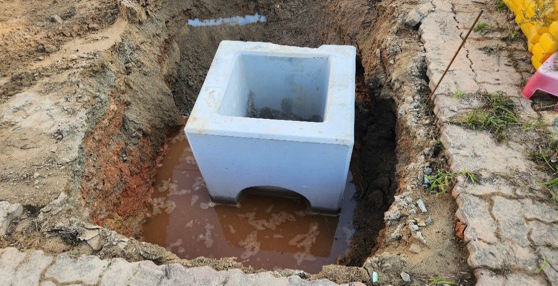 콘크리트집수정 천공 및 접합